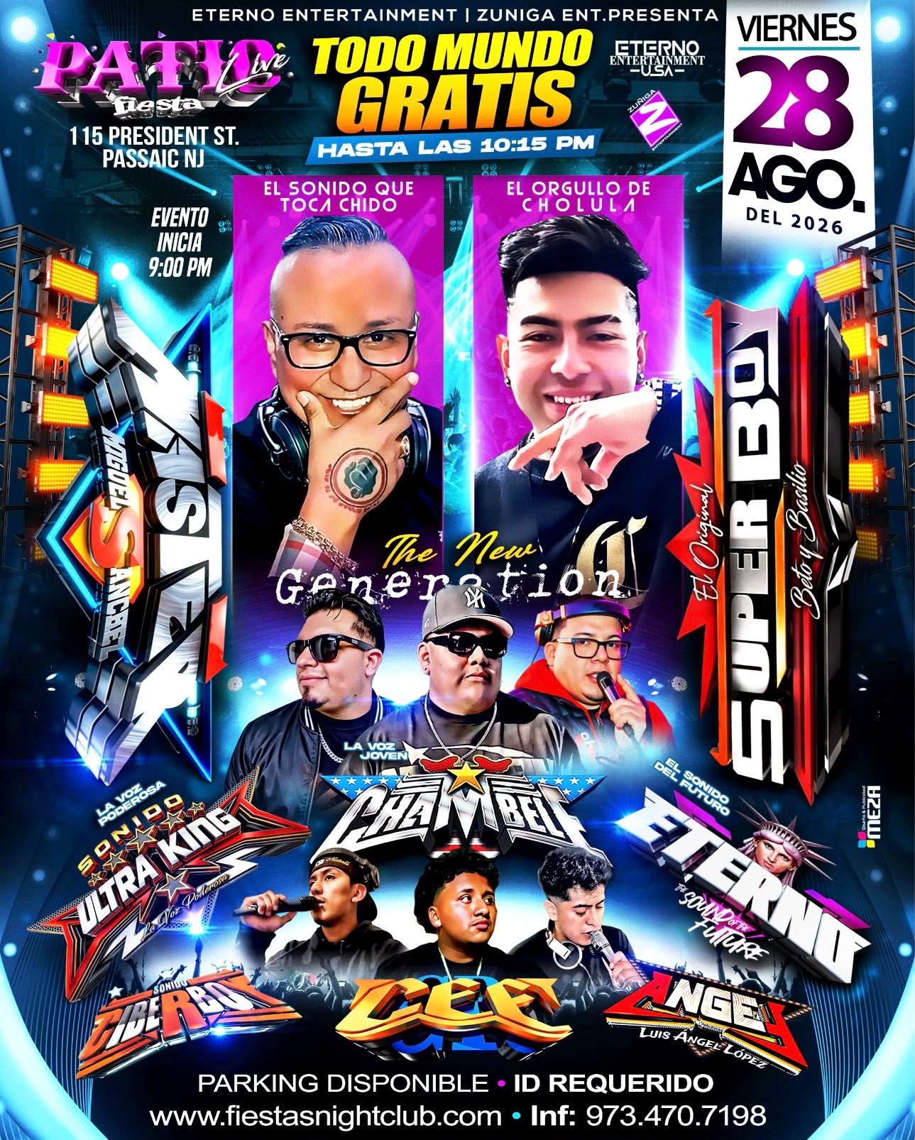 Buy tickets for SONIDO MASTER, SUPERBOY, CHAMBELE- THE NEW GENERATION SONIDO MASTER, SUPERBOY, CHAMBELE- THE NEW GENERATION