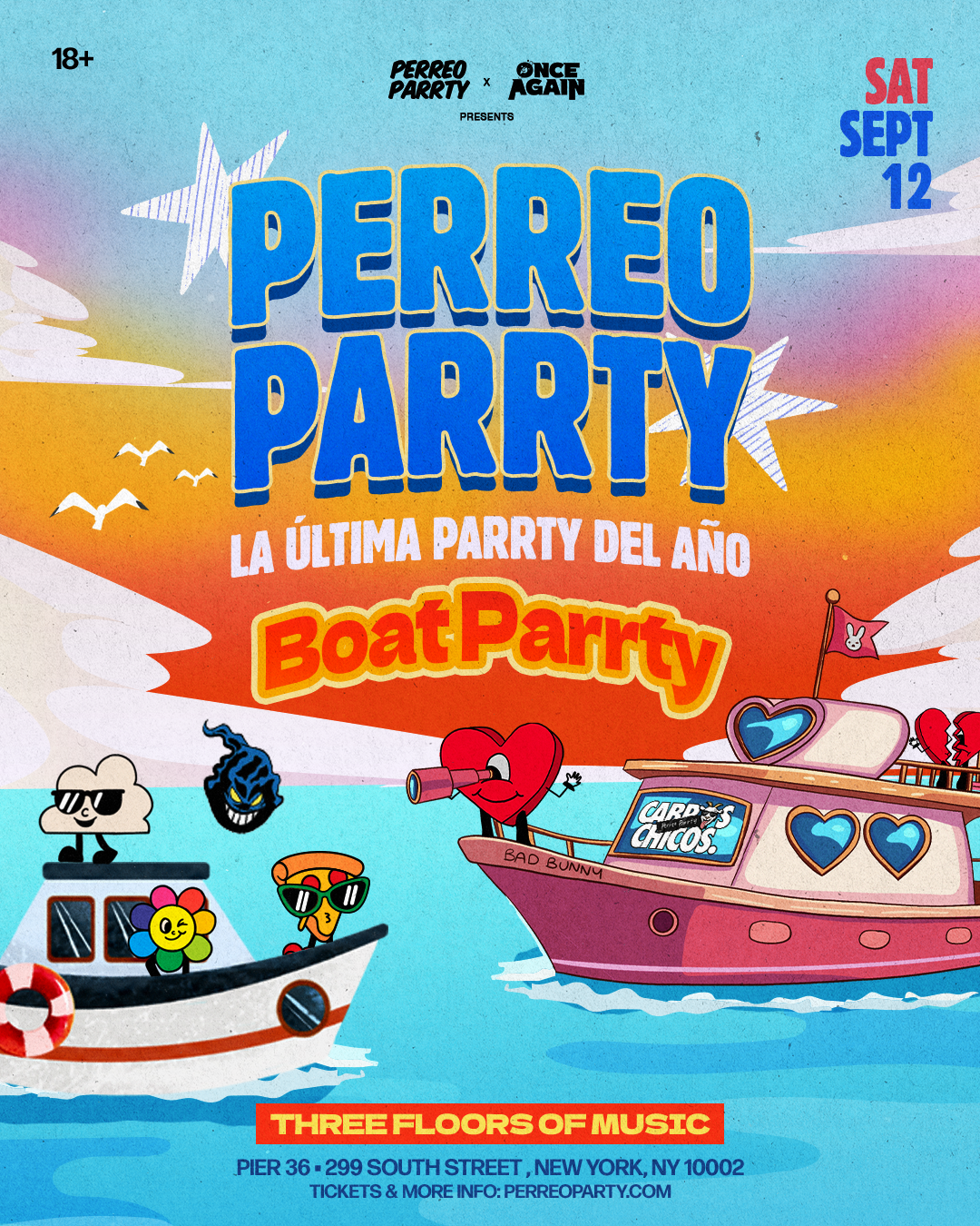 Buy tickets for PERREO PARRTY BOAT PARRTY (18+) - Latin & Reggaeton NYC Yacht Cruise PERREO PARRTY BOAT PARRTY (18+) - Latin & Reggaeton NYC Yacht Cruise