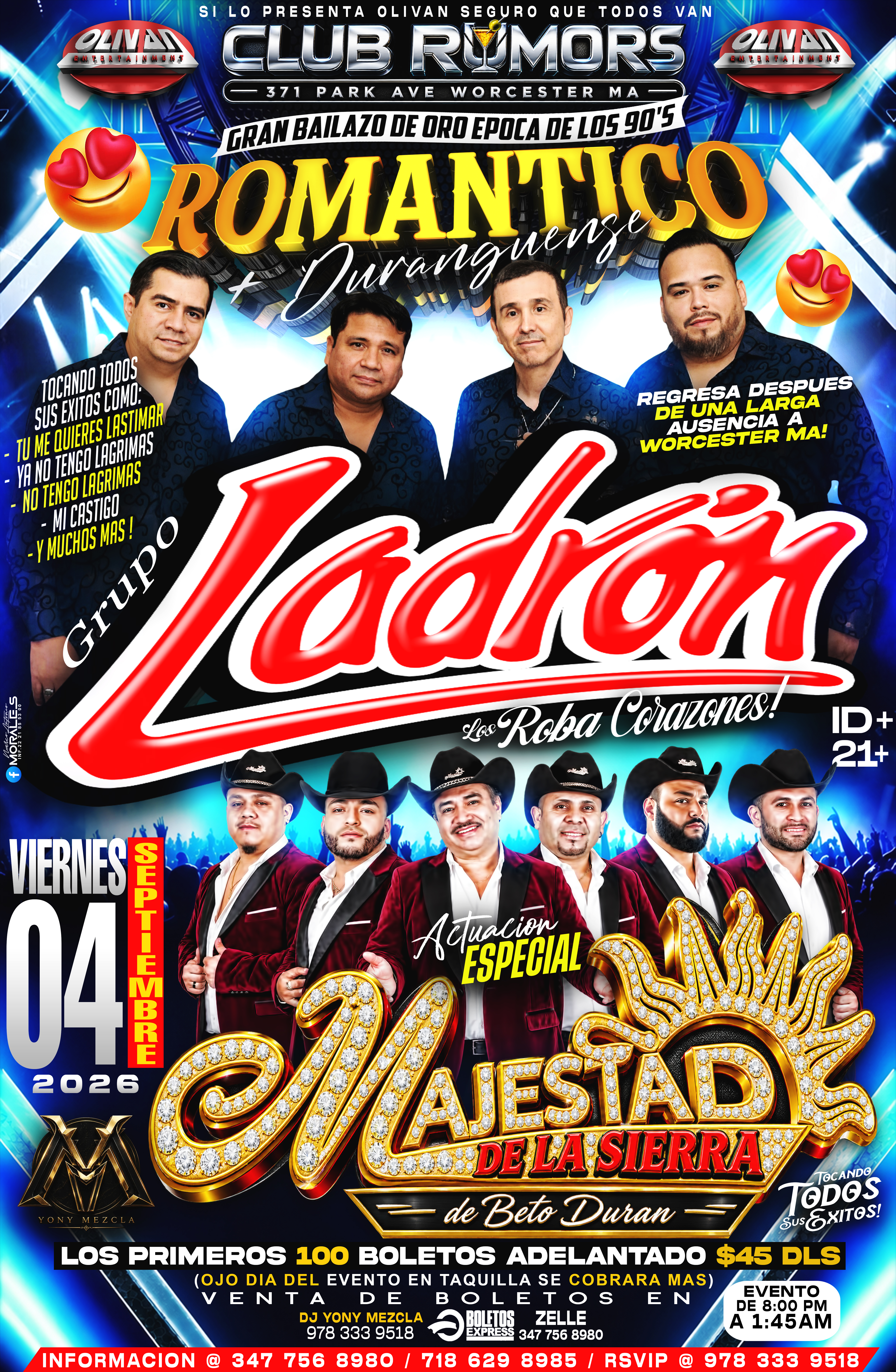 Grupo Ladron, Majestad De La Sierra En Worcester MA