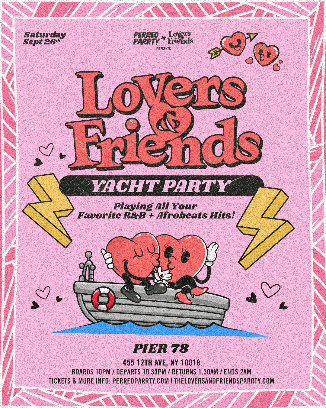 Buy tickets for The Lovers & Friends Boat Party - R&B, Afrobeats, Reggae NYC Yacht Cruise The Lovers & Friends Boat Party - R&B, Afrobeats, Reggae NYC Yacht Cruise