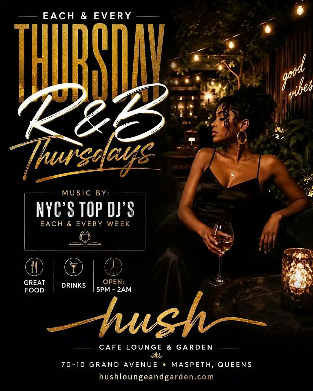 Best Thursday Night Party in Queens NYC | R&B Thursdays at Hush Lounge