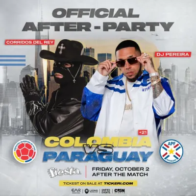Buy tickets for COLOMBIA VS PARAGUAY OFFICAL AFTER -PARTY COLOMBIA VS PARAGUAY OFFICAL AFTER -PARTY