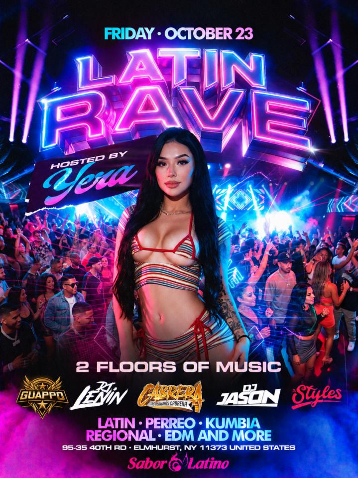 Buy tickets for LATIN RAVE HOSTED BY YERA LATIN RAVE HOSTED BY YERA