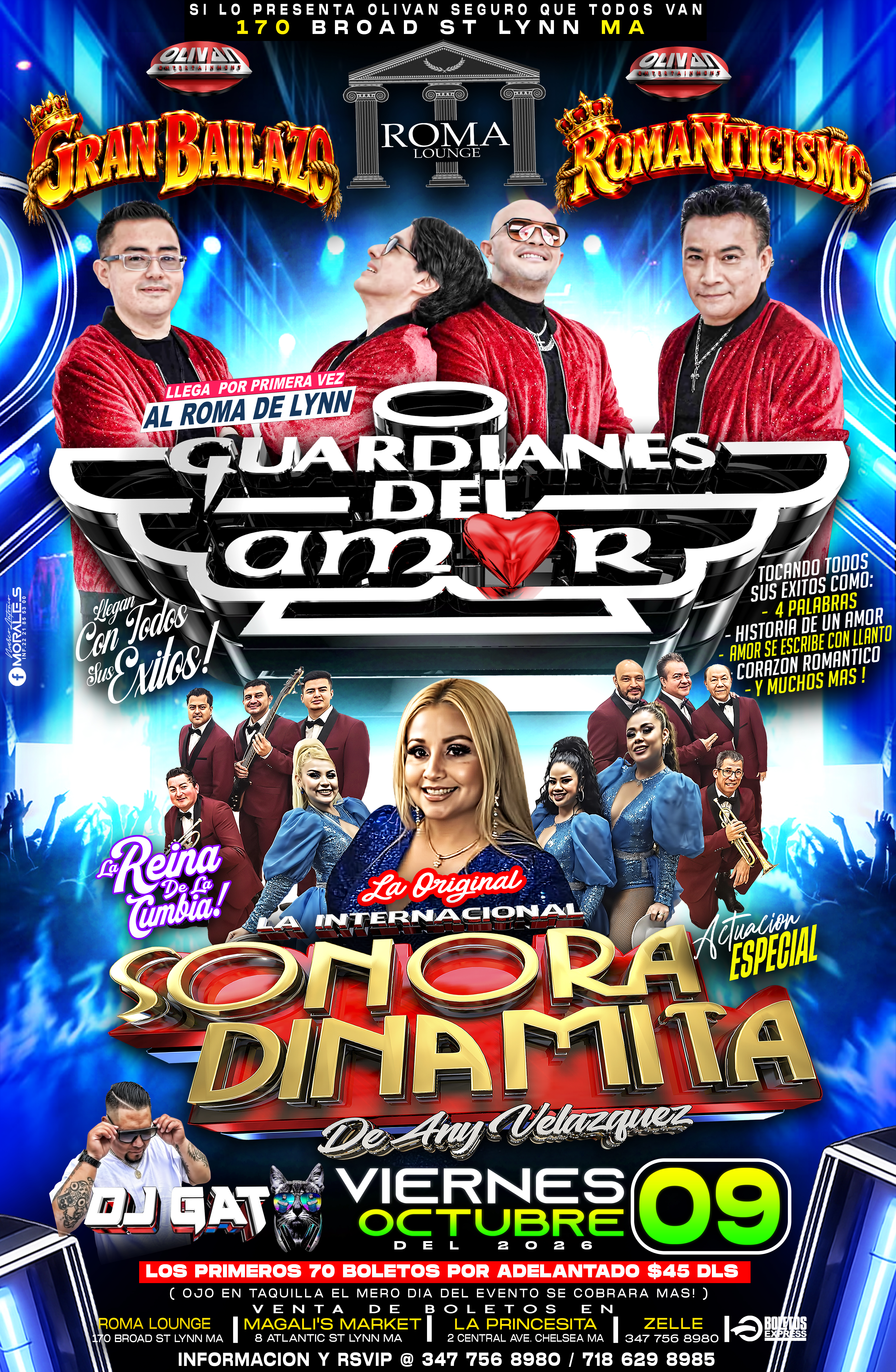 Guardianes Del Amor, International Sonora Dinamita Any Velasquez En Lynn