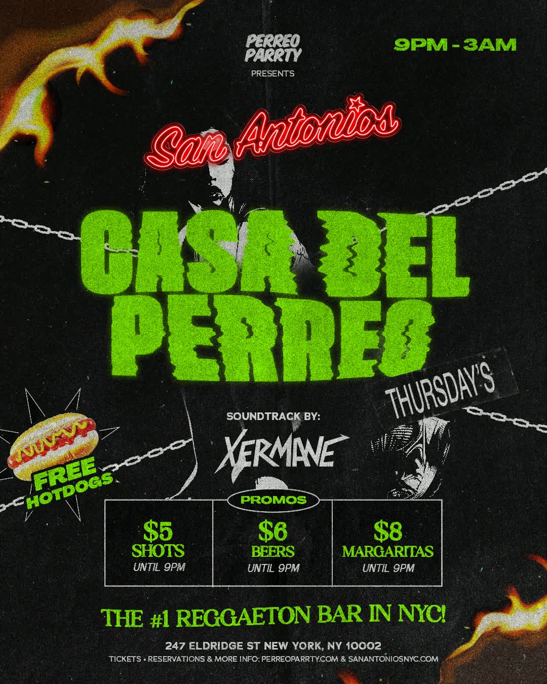 Buy tickets for #1 Reggaeton Bar New York City - Thursdays San Antonios Casa del Perreo #1 Reggaeton Bar New York City - Thursdays San Antonios Casa del Perreo