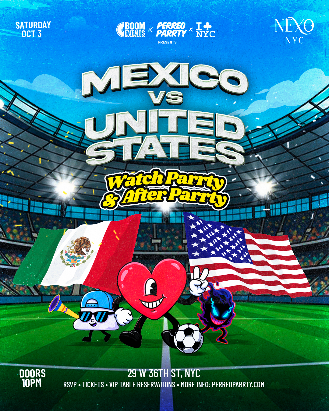 Buy tickets for Mexico vs United States Soccer Watch Parrty & After Parrty at NEXO Midtown Mexico vs United States Soccer Watch Parrty & After Parrty at NEXO Midtown