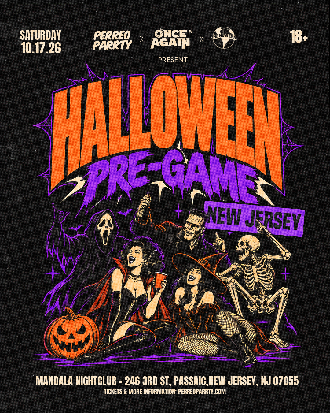 Halloween Pre - Game Reggaeton Dance Parrty | In New Jersey  (18+)