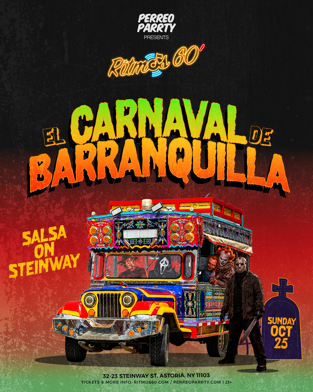 Buy tickets for Festival de Baranquilla: Colombian Salsa on Steinway Halloween Parrty Festival de Baranquilla: Colombian Salsa on Steinway Halloween Parrty