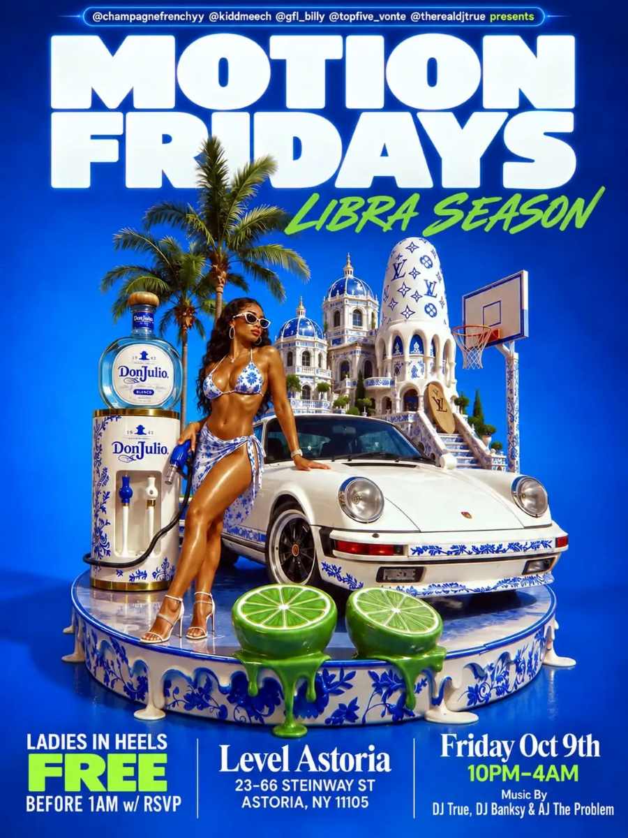 Buy tickets for Motion Fridays Reloaded at LEVEL Astoria – October 9 Motion Fridays Reloaded at LEVEL Astoria – October 9