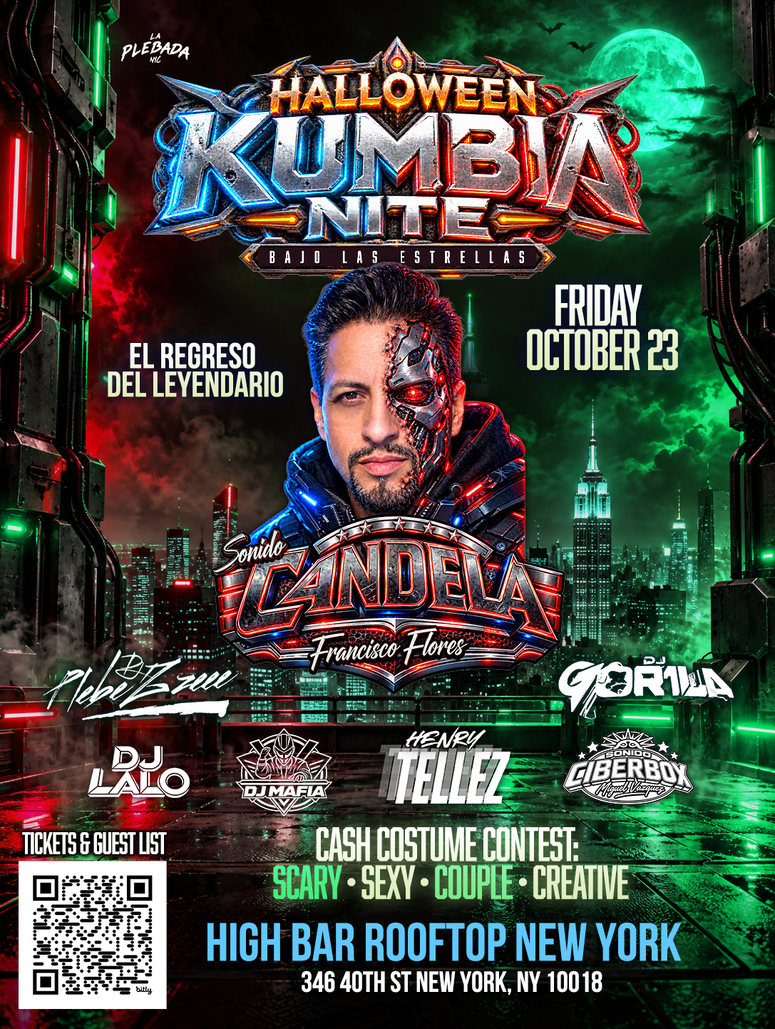 Biggest Halloween party in the city rooftop editiom