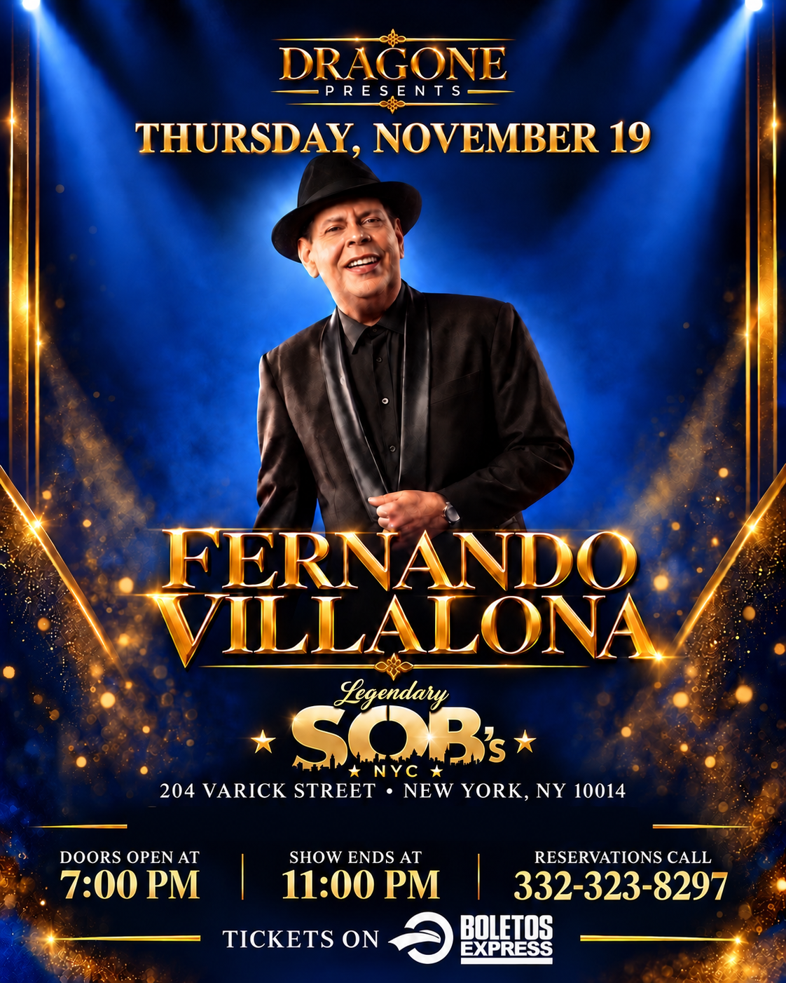Fernando Villalona at SOB's