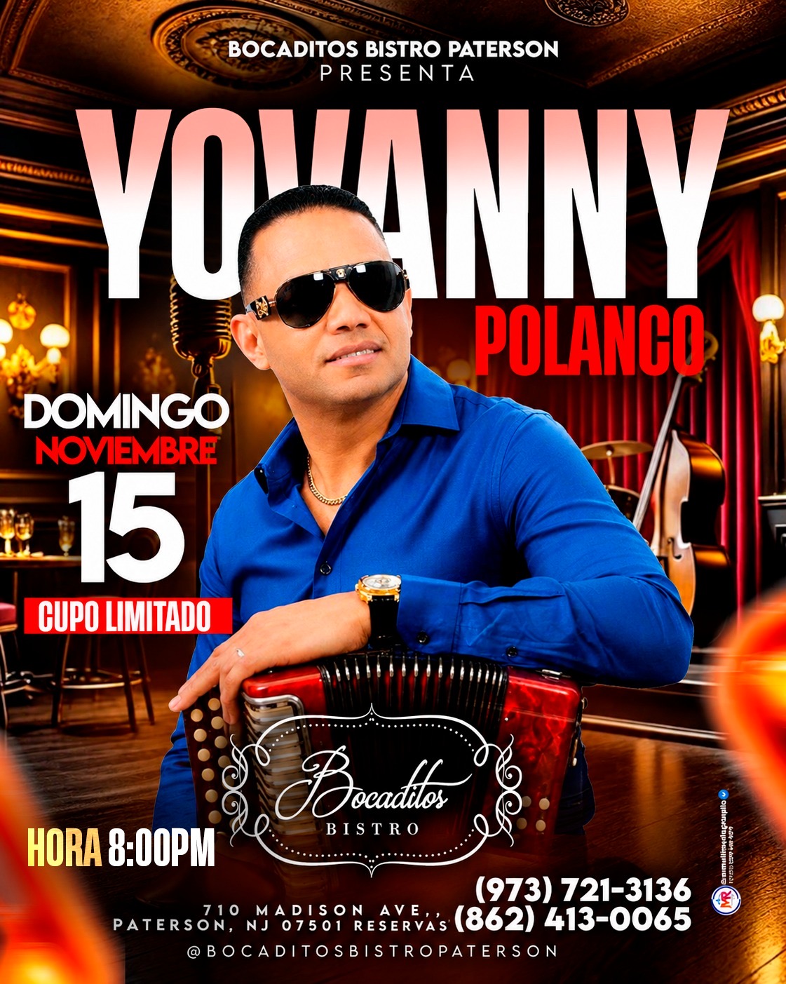 Buy tickets for YOVANNY POLANCO YOVANNY POLANCO