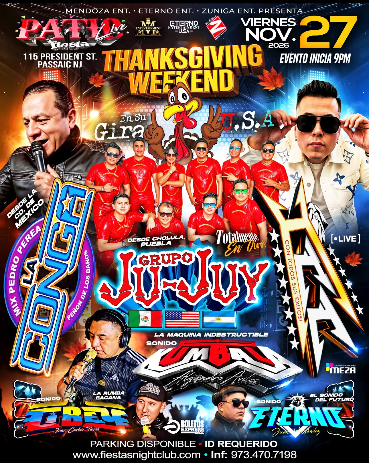 GRUPO JU-JUY, LA CONGA, ICC, KUMBALA, CIBEY, ETERNO