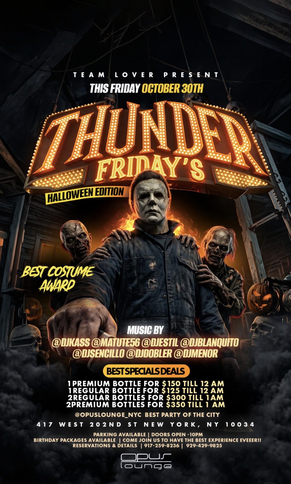 Buy tickets for Thunder Friday Thunder Friday