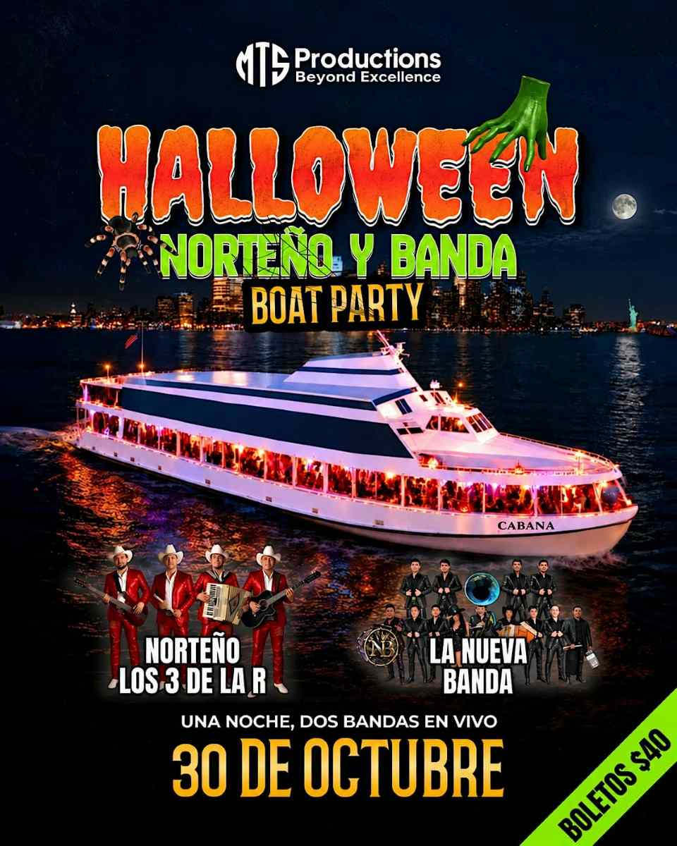 Buy tickets for Halloween Norteño y Banda Yacht Party NYC 2026 Halloween Norteño y Banda Yacht Party NYC 2026